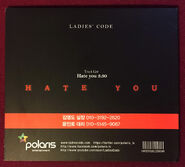 Hate you back cover