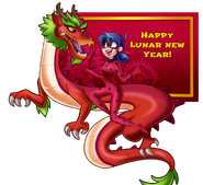 Ladybug Lunar New Year