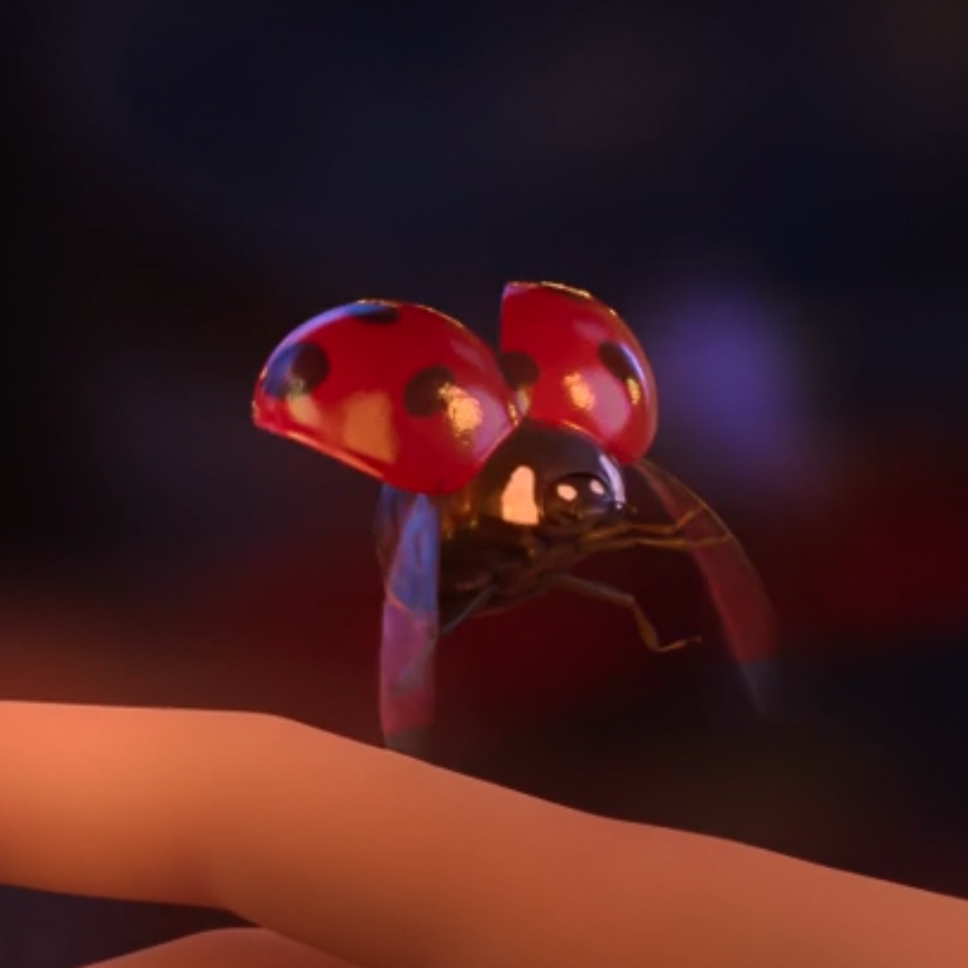 Marinette and Tikki in the Miraculous Ladybug Movie