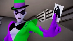 Simon Says' command appearing on a playing card.