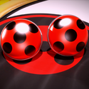 Ladybug Miraculous (charged) Square