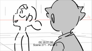 Storyboard art of the episode "Gorizilla".