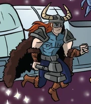 Unnamed viking superhero