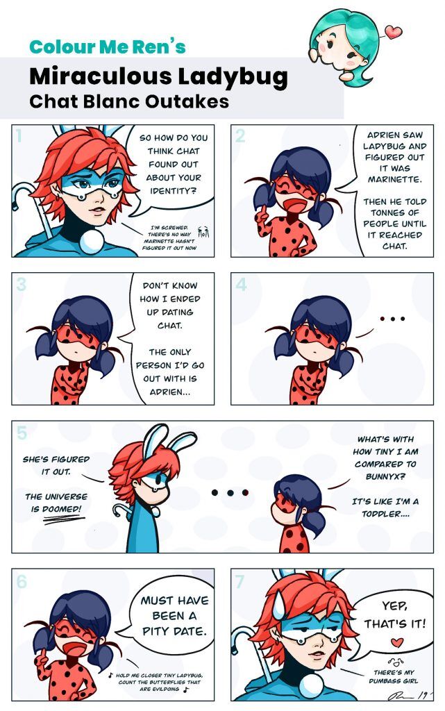 User Blog Colour Me Ren Cat Blanc Fan Art Comic Miraculous Ladybug Wiki Fandom