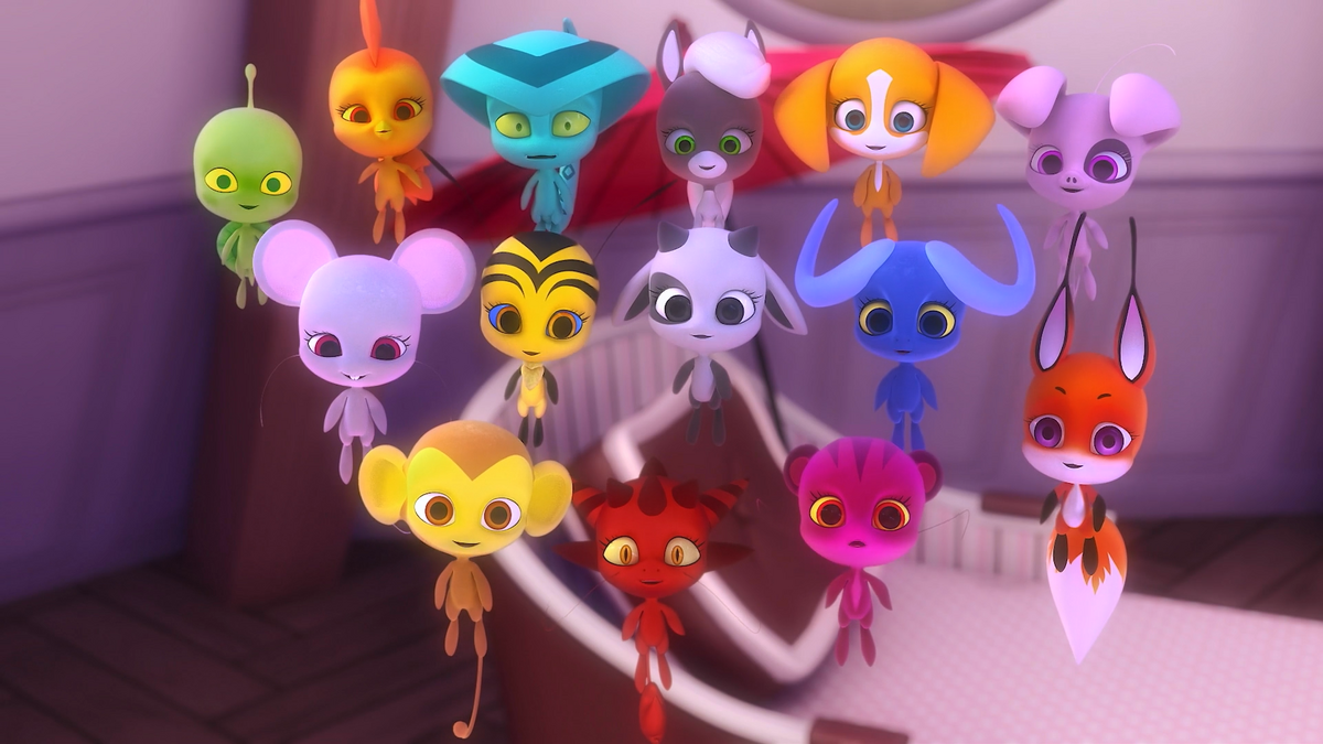 Miraculous Ladybug: all kwamis official images. 19 super cute