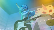 Luka as guitarist of Kitty Section.