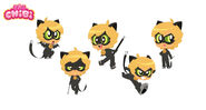 Cat Noir Chibi Character Sheet 2