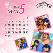 Miraculous Calendar May 2021