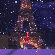 The Eiffel Tower as shown in the background concept art of Miraculous Chibi.