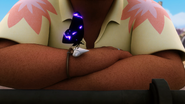 An akuma entering Otis' bracelet in "Animan".