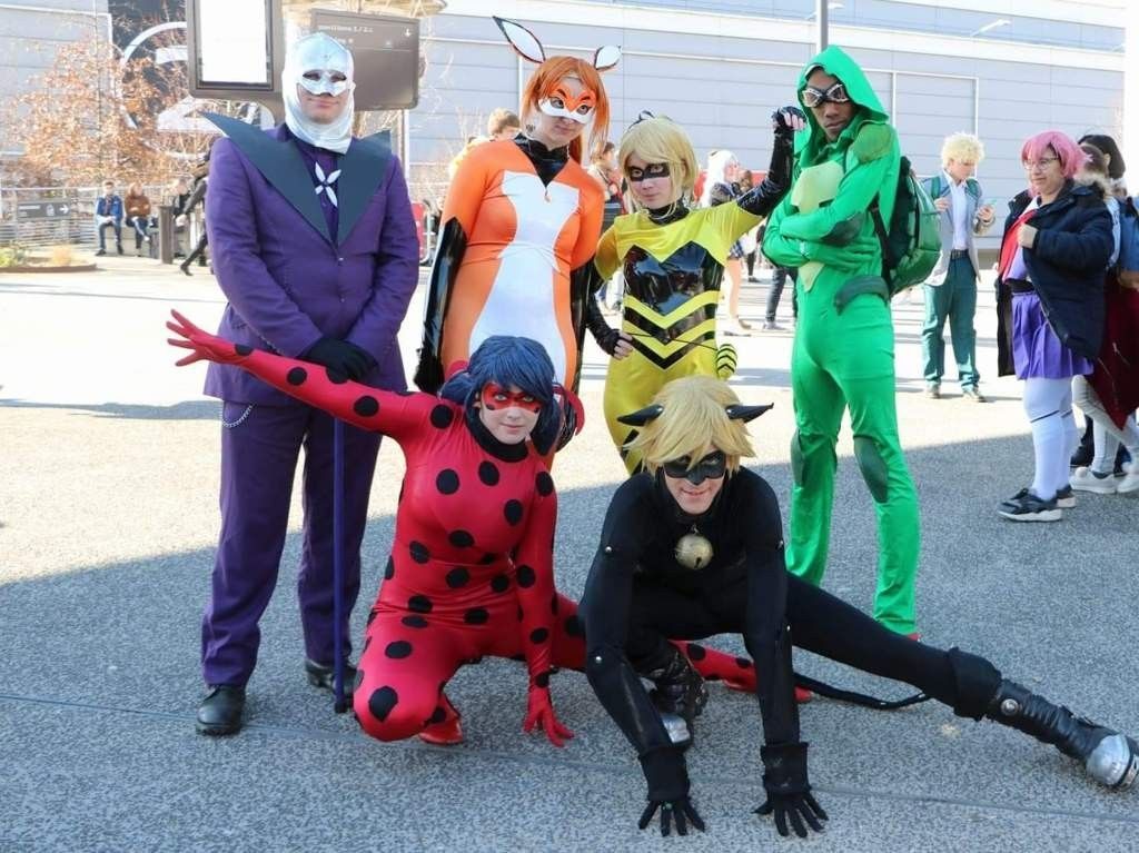 Miraculous ladybug and cat noir group