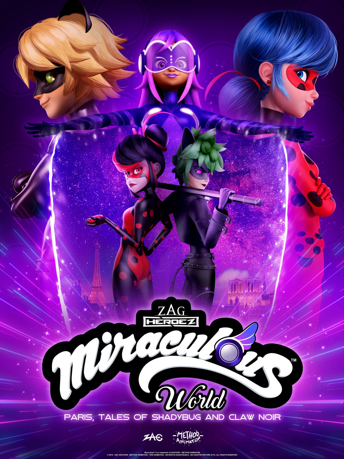 Miraculous World: Paris, Tales of Shadybug and Claw Noir Marinette