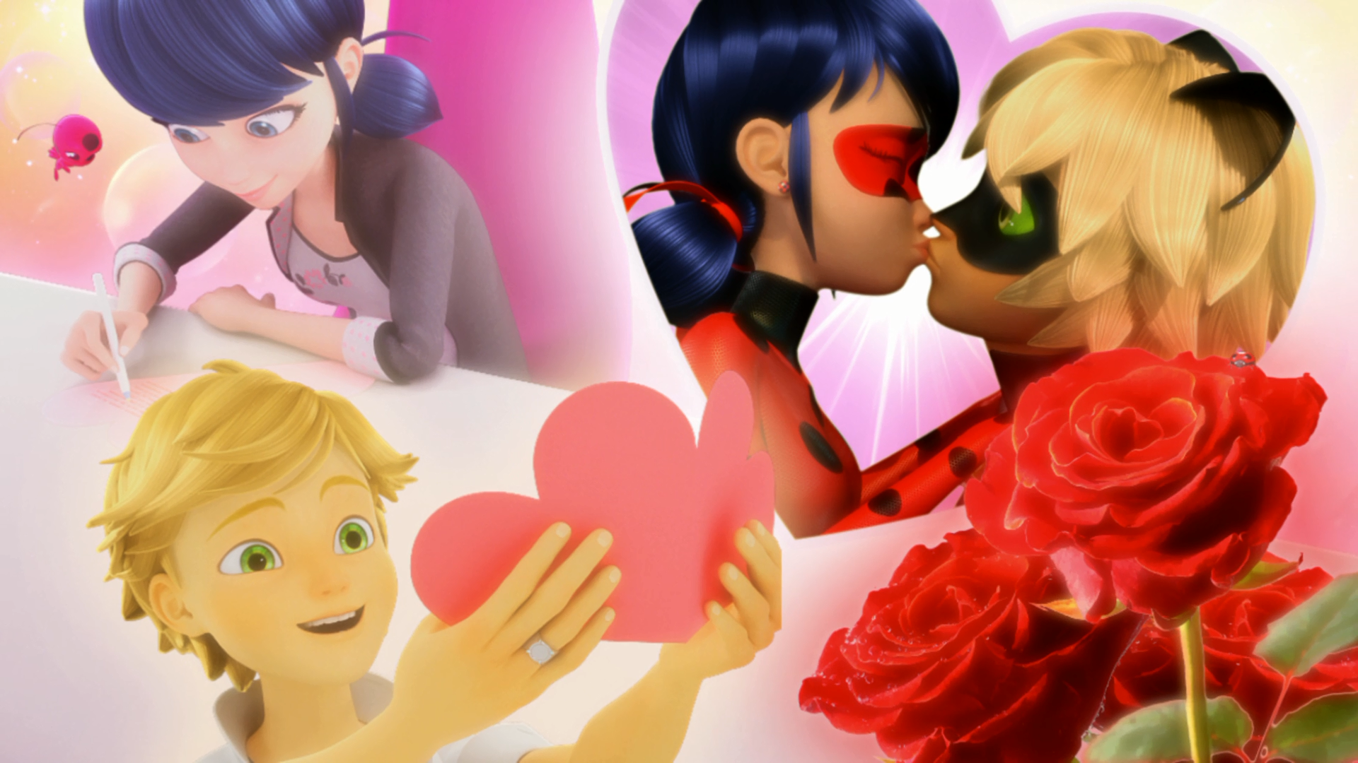 Ladybug + Cat Noir's First Kiss 🌟 Miraculous: Ladybug & Cat Noir, The Movie