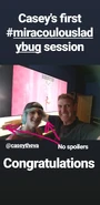 Weisz with Casey in an Instagram picture.