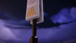 Ladybug coincé par deux icônes pauses