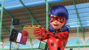 Ladybug's untraditional sandwich.