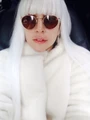 White straight long loose