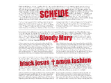 Scheiße No.007, Bloody Mary No.008, Black Jesus † Amen Fashion No.009