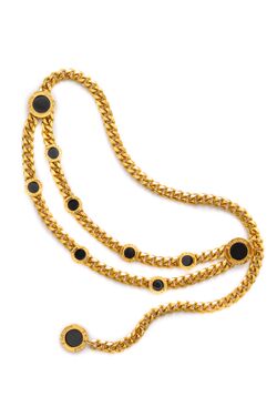 St john chain belt top