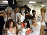 Rabinor (bottom left) backstage at the 2009 MTV Video Music Awards