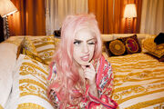 Pink Born This Way Ball wig