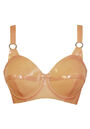 Atsuko Kudo - Semi-trans peach fifties cup latex bra