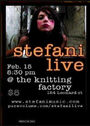 15-02-06 Stefani Live at The Knitting Factory