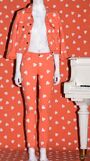 Jeremy Scott Spring 2009 RTW Orange Printed Denim Ensemble