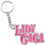 Pink and Silver Lady Gaga Keychain