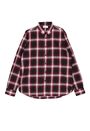 YSL - Red tartan plaid checked cotton poplin shirt - FW14C