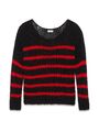 Saint Laurent - FW2016RTWC striped open-knit wool-blend sweater