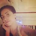 Black slicked-back