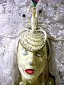 Alex Noble - Custom lace and pearl veil headpiece