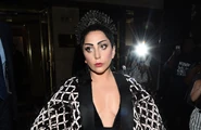 Black slicked-back braided dot with silver headpiece