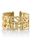 YSL - Nameplate golden cuff