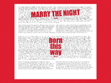 Marry the Night No.001, Born Ths Way No.002