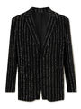 Celine Homme - FW2022RTWC stud-embellished striped crepe blazer