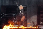 Gaga during the performance of "".