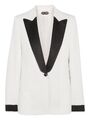 Tom Ford - Satin-trimmed cady blazer