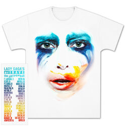 Lady Gaga Admat Artpop Artrave Tour Adulte Noir T Shirt Nouveau Officiel