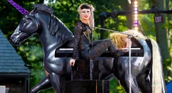 Born This Way A unicorn piano, a vessel (also known as "The Egg") all form the rebirth theme.