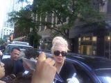 7-16-12 Signing Autographs Outside Hotel 001