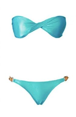 Lenny Niemeyer Drop Bandeau One Piece Swimsuit Aurita Blue