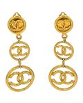 Chanel - Triple CC logo earrings