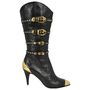 Versace - FW92 - Leather and gold studded western boot