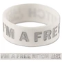 I'm A Free Bitch Rubber Bracelet