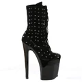 Pleaser - Custom ''Xtreme-1020'' black velvet & vinyl studded boots.jpg (191 KB)
