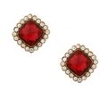 Erickson Beamon - Tropical punch square button earrings