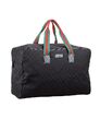 Gucci - Large carry on duffle bag in black monogram canvas