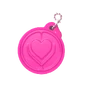"Stupid Love" Kindness rules puffy keychain
